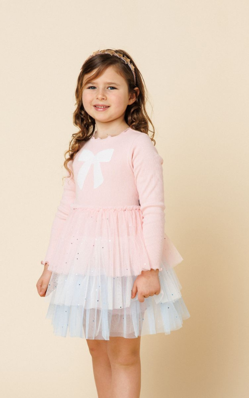 Bow 3 Layered Tutu Dress